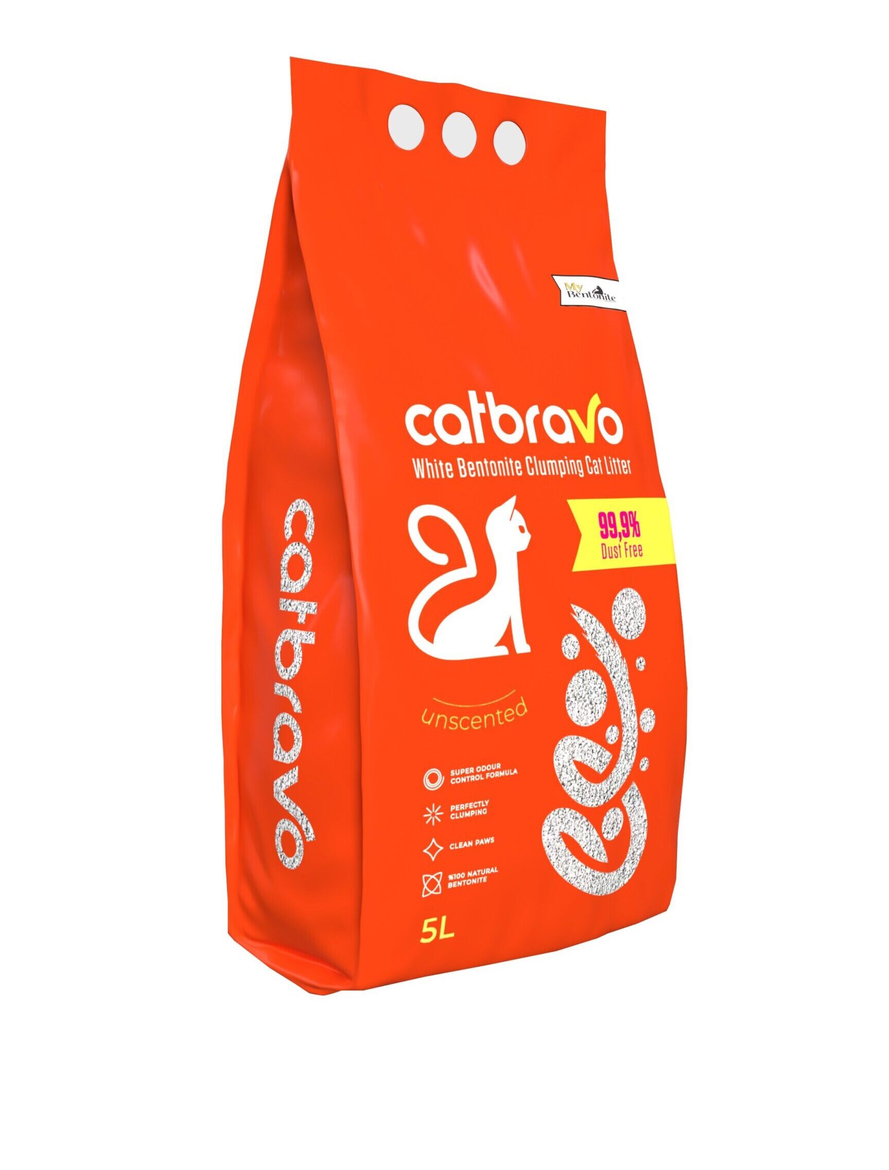 CAT BRAVO lettiera bentonite Inodore lt. 5