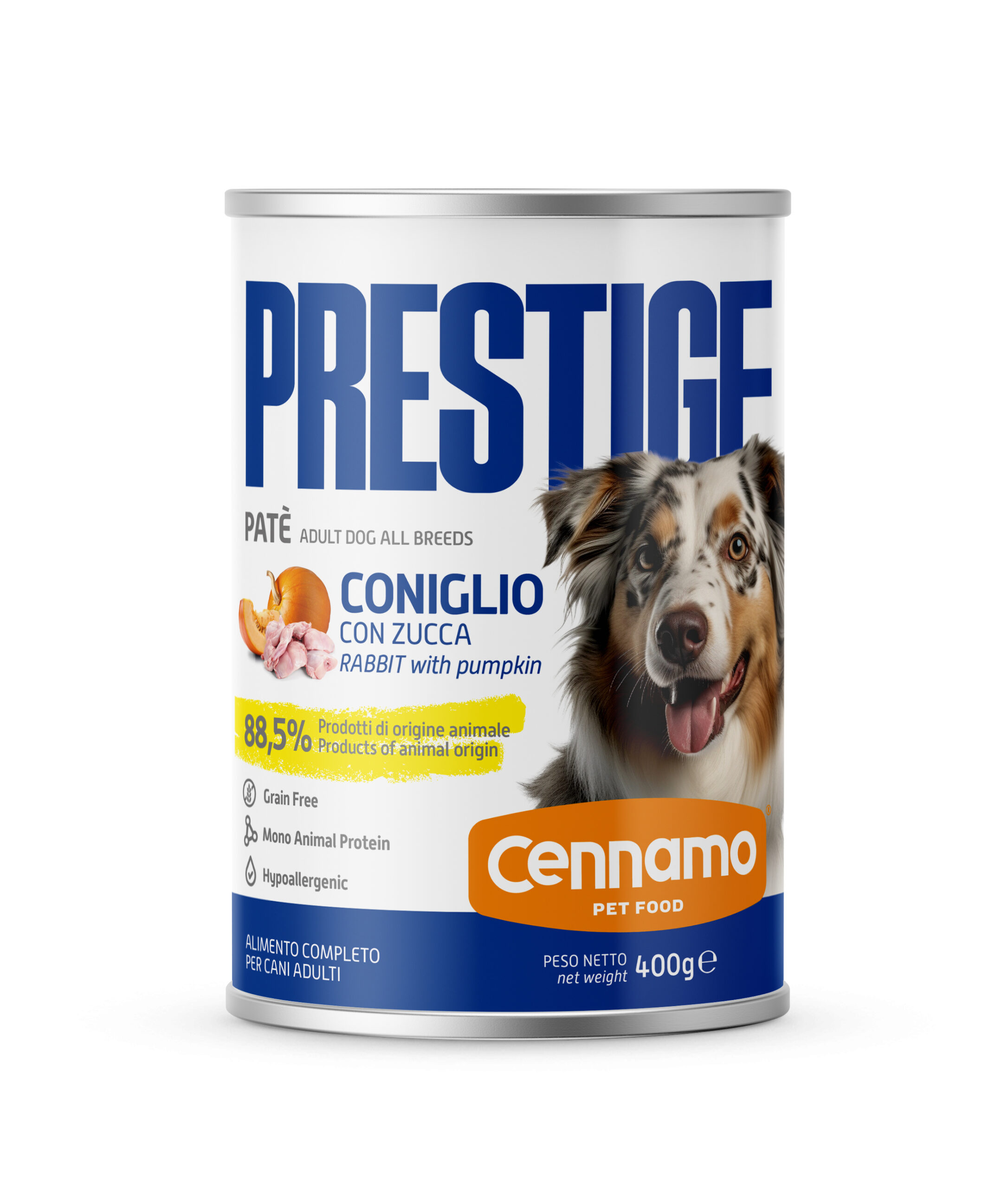 PRESTIGE Dog Paté Coniglio gr 400 (6 pz)
